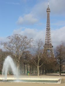 The Eiffel Tower of Paris France 