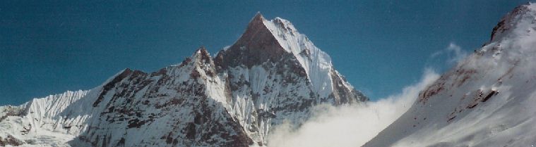 Machapuchre Mountain in Nepal's Himalaya